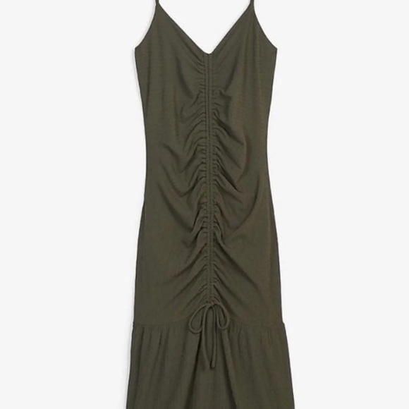 Cinched Front Midi Dress NWT Express Women's summer Dress discontinued size XXS - Picture 1 of 1
